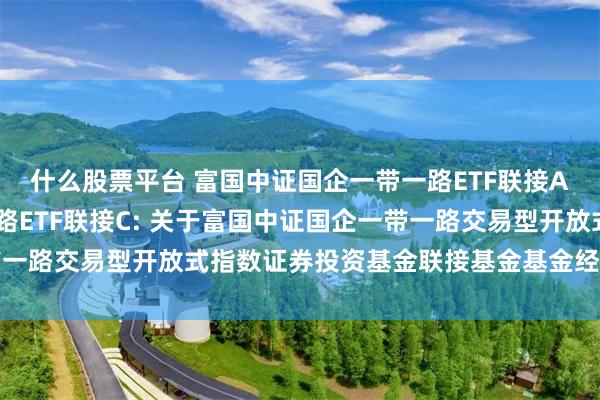 什么股票平台 富国中证国企一带一路ETF联接A,富国中证国企一带一路ETF联接C: 关于富国中证国企一带一路交易型开放式指数证券投资基金联接基金基金经理变更的公告