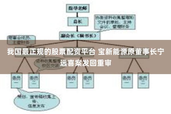 我国最正规的股票配资平台 宝新能源原董事长宁远喜案发回重审