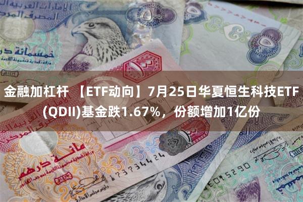 金融加杠杆 【ETF动向】7月25日华夏恒生科技ETF(QDII)基金跌1.67%，份额增加1亿份