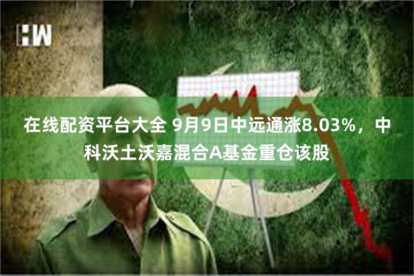 在线配资平台大全 9月9日中远通涨8.03%，中科沃土沃嘉混合A基金重仓该股