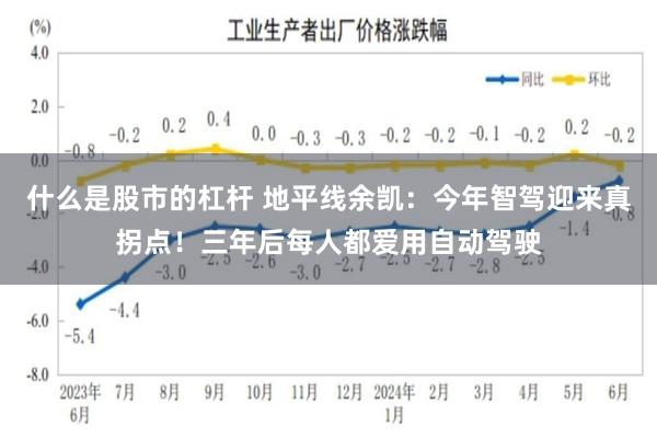 什么是股市的杠杆 地平线余凯：今年智驾迎来真拐点！三年后每人都爱用自动驾驶